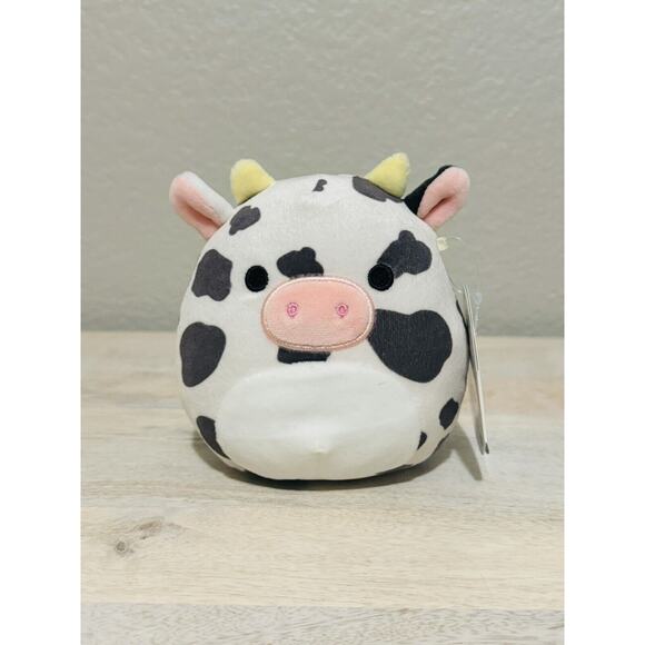 Brand New Squishmallow 5” Colin The Spotted Cow Plush Walgreens Exclusive - Picture 1 of 8